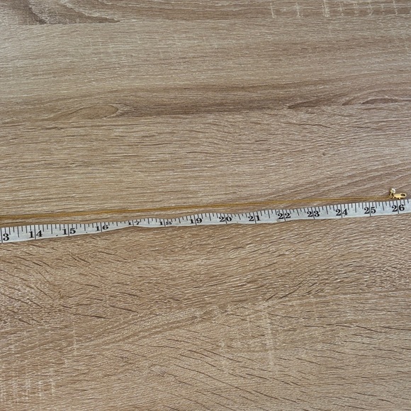 Madewell Gold Layered Necklace with Circle and Leaf Pendants - Picture 6 of 9